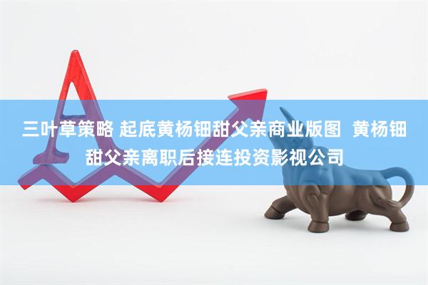 三叶草策略 起底黄杨钿甜父亲商业版图  黄杨钿甜父亲离职后接连投资影视公司